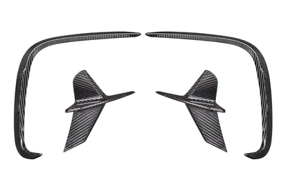 Carbon Fiber Rear Bumper Wind Blade 4-piece Set BMW 8 Series G14 G15 G16