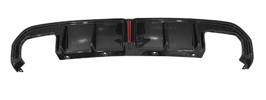 Carbon Fiber Rear Diffuser Compatible with BMW 4 Series G26