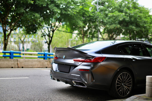 PSM Style Gloss Carbon Fiber Rear Lip BMW 8 Series G16